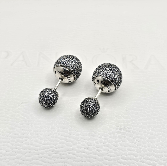 🎁 Authentic Pandora ⭐️RETIRED⭐️ REVERSIBLE STUD EARRINGS - Picture 6 of 8